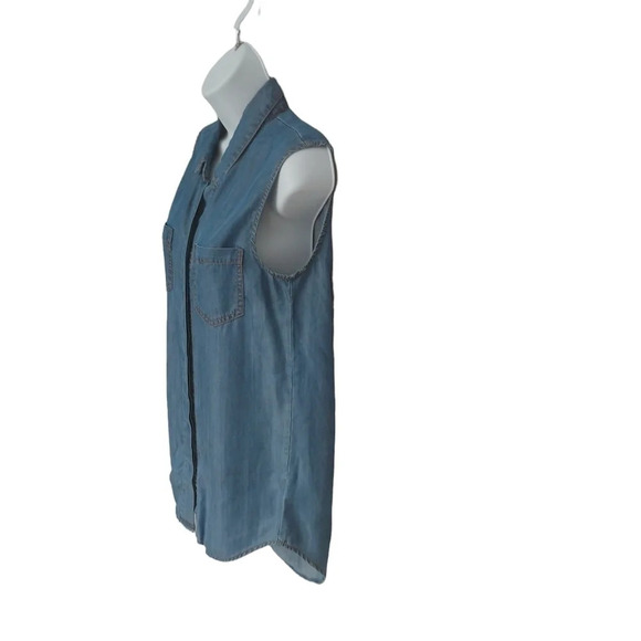 Velvet Heart Denim Jean Work  Shirt Blue M - Picture 4 of 7